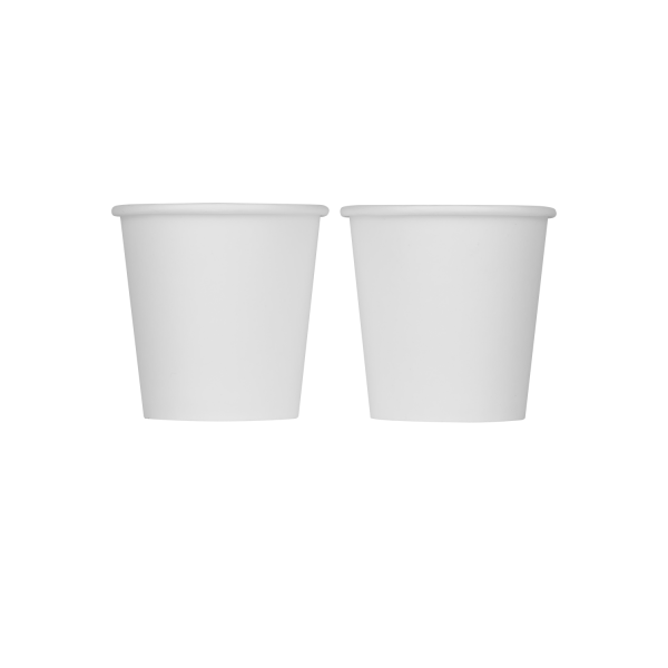 [1,000 ct] 4 oz Paper Coffee Cups | White | 62 mm
