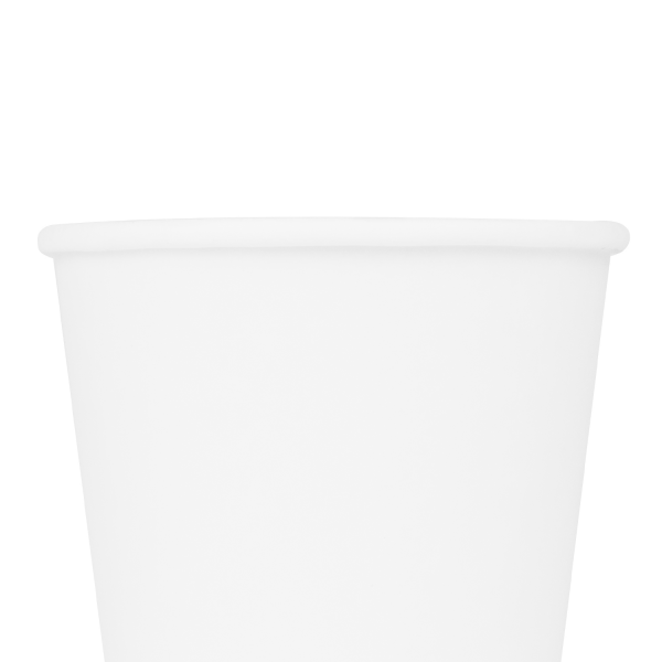 [1,000 ct] 8 oz Paper Coffee Cups | White | 80 mm