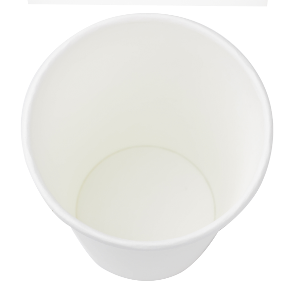 [1,000 ct] 8 oz Paper Coffee Cups | White | 80 mm