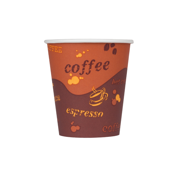 [1,000 ct] 10 oz Paper Coffee Cups | Coffee Print | 90 mm