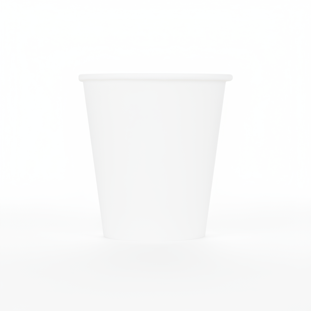 [1,000 ct] 10 oz Paper Coffee Cups | White | 90 mm
