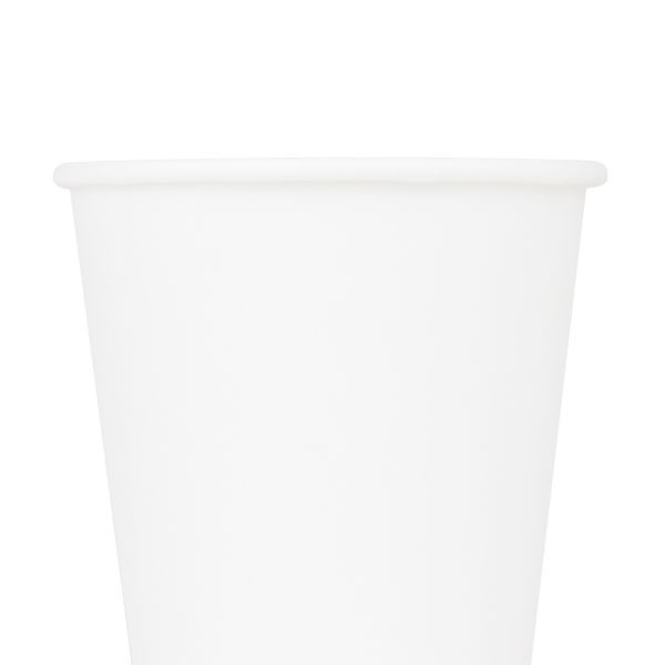 [1,000 ct] 10 oz Paper Coffee Cups | White | 90 mm