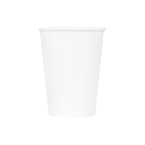 [1,000 ct] 12 oz Paper Coffee Cups | White | 90 mm