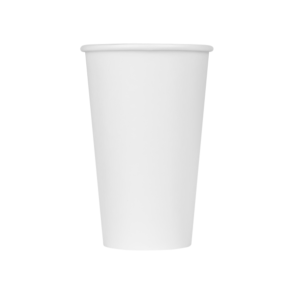 [1,000 ct] 16 oz Paper Coffee Cups | White | 90 mm