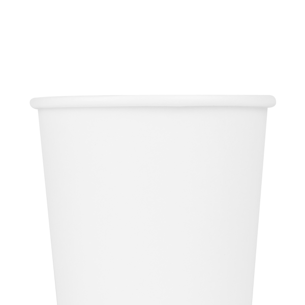 [1,000 ct] 16 oz Paper Coffee Cups | White | 90 mm