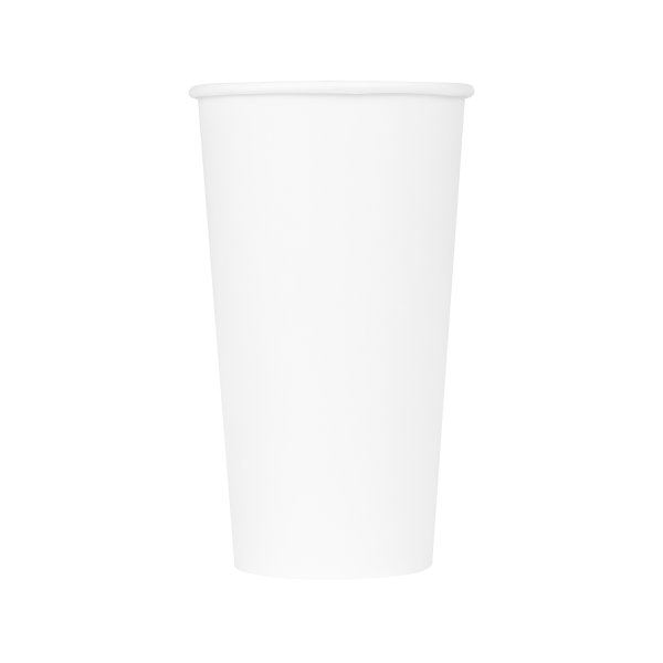 [600 ct] 20 oz Paper Coffee Cups | White | 90 mm