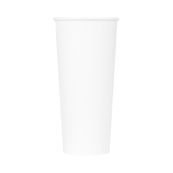 [500 ct] 24 oz Paper Coffee Cups | White | 90 mm