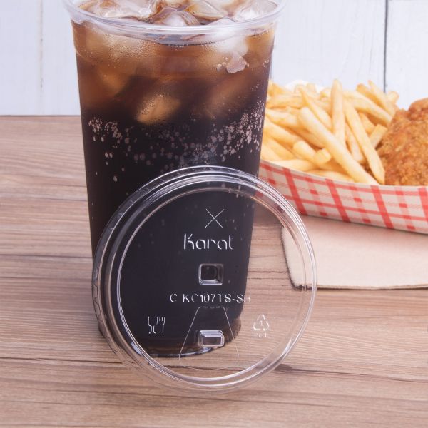 [1,000 ct] 32 oz Strawless Sipper Lids | PET | 107 mm