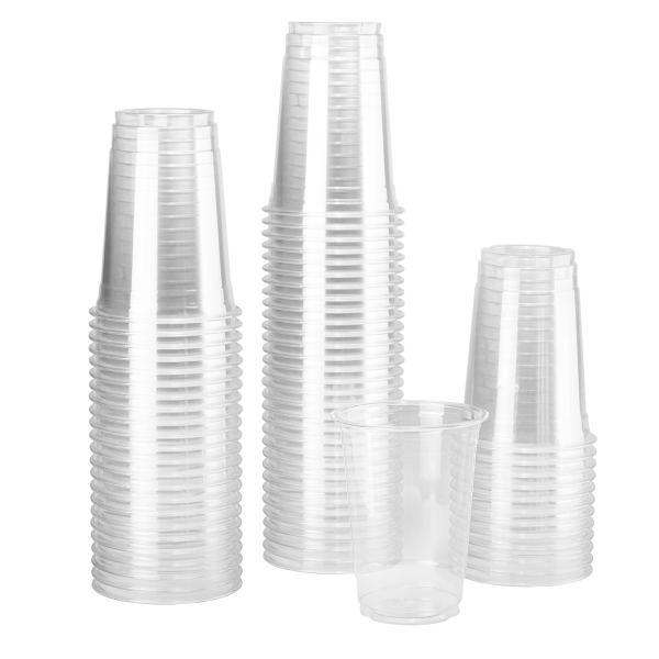 [1,000 ct] 10 oz Clear Plastic Cold Cups | PET | 78 mm
