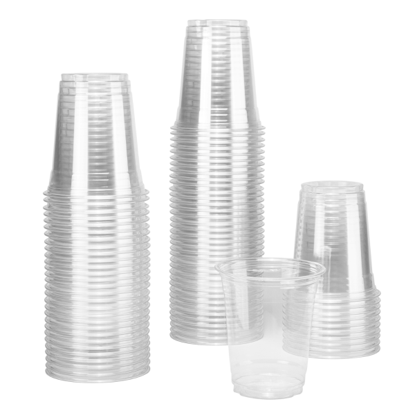 [1,000 ct] 12 oz Clear Plastic Cold Cups | PET | 92 mm