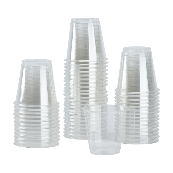 [2,500 ct] 3 oz Clear Plastic Cold Cups | PET | 62 mm