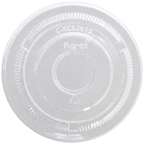 [1,000 ct] Plastic Cup Lids | 98 mm | PET | No Hole | Clear