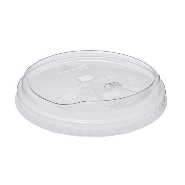 [1,000 ct] Strawless Sipper Lids | PET | 98 mm | Clear | With Flip Cap