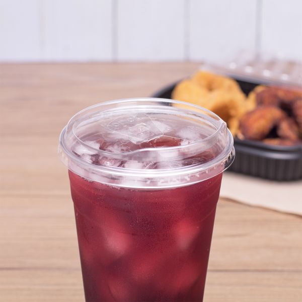 [1,000 ct] Strawless Sipper Lids | PET | 98 mm | Clear | With Flip Cap