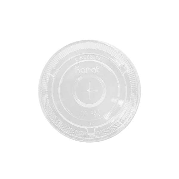 [1,000 ct] Plastic Cup Lids | 98 mm | PET | Clear