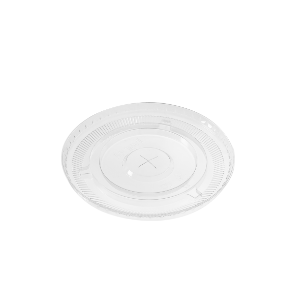 [1,000 ct] Plastic Cup Lids | 98 mm | PET | Clear
