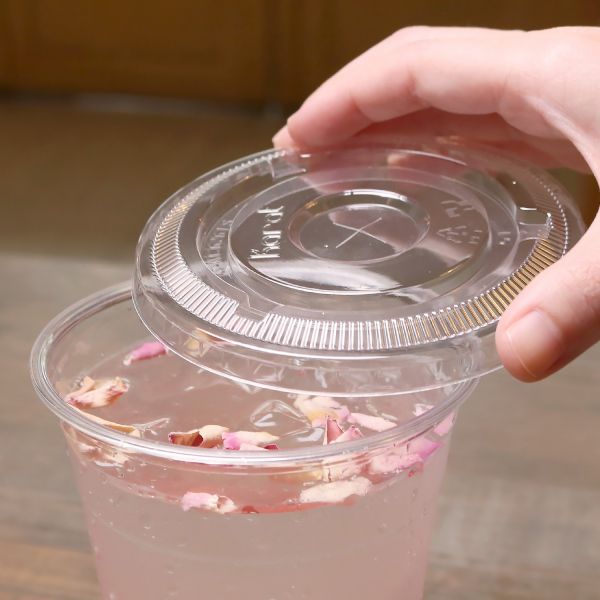 [1,000 ct] Plastic Cup Lids | 98 mm | PET | Clear