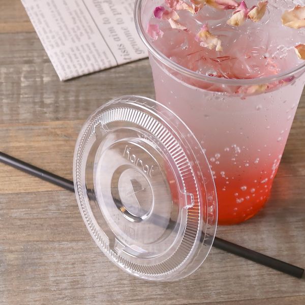 [1,000 ct] Plastic Cup Lids | 98 mm | PET | Clear