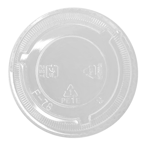 [1,000 ct] 8-10 oz Cup Lids | PET | No Hole | 78 mm