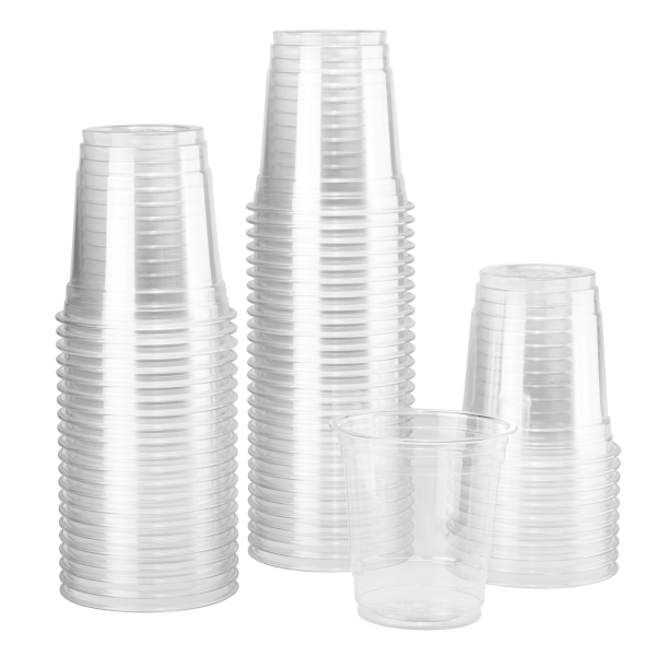 [1,000 ct] 8 oz Clear Plastic Cold Cups | PET | 78 mm