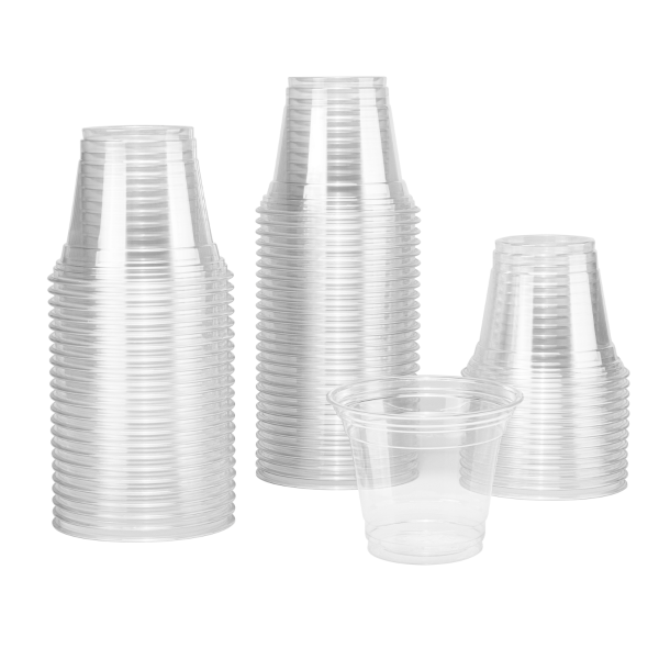 [1,000 ct] 9 oz Clear Plastic Cold Cups | PET | 92 mm
