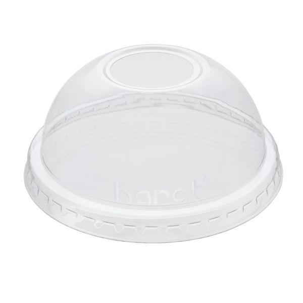 [1,000 ct] Plastic Dome Cup Lids | PET | 90 mm