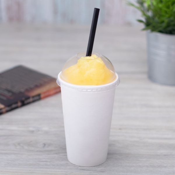 [1,000 ct] Plastic Dome Cup Lids | PET | 90 mm
