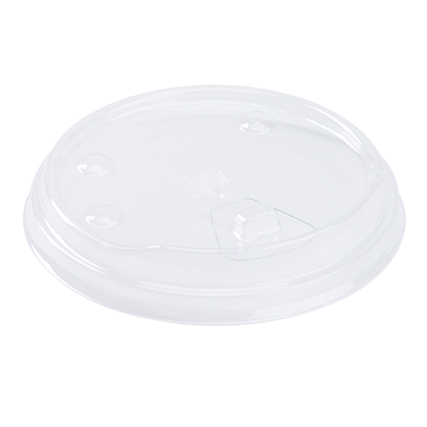 [600 ct] 32 oz Strawless Sipper Lids | PET | 104.5 mm | Clear | With Flip Cap