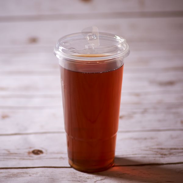 [600 ct] 32 oz Strawless Sipper Lids | PET | 104.5 mm | Clear | With Flip Cap