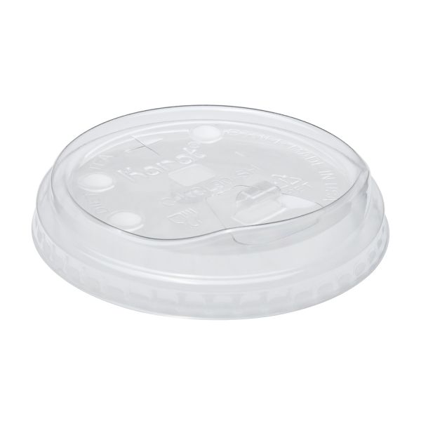 [1,000 ct] Strawless Sipper Lids | PET | 90 mm | Clear | With Flip Cap