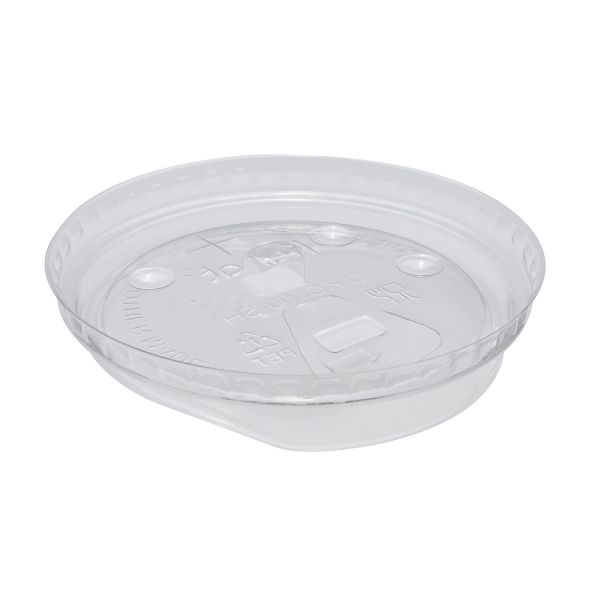 [1,000 ct] Strawless Sipper Lids | PET | 90 mm | Clear | With Flip Cap
