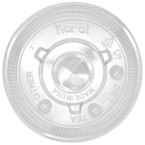 [1,000 ct] Plastic Cup Lids | PET | 90 mm