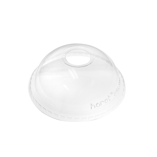 [600 ct] 32 oz Plastic Dome Cup Lids | PET | 104.5 mm