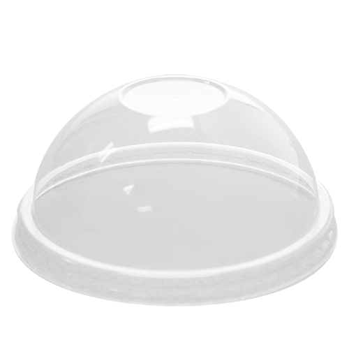 [1000 ct] 12 oz Plastic Dome Cup Lids | PET | 100 mm