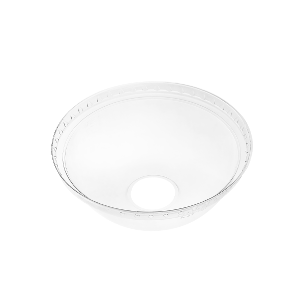[500 ct] 32 oz Plastic Dome Cup Lids | PET | 107 mm