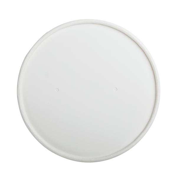 [500 ct] Paper Food Container Lids | 32 oz | 115 mm