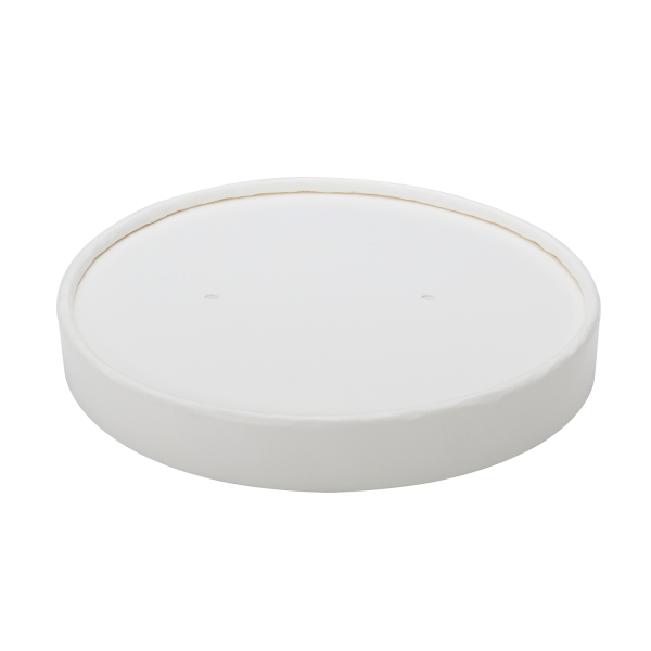 [500 ct] Paper Food Container Lids | 32 oz | 115 mm