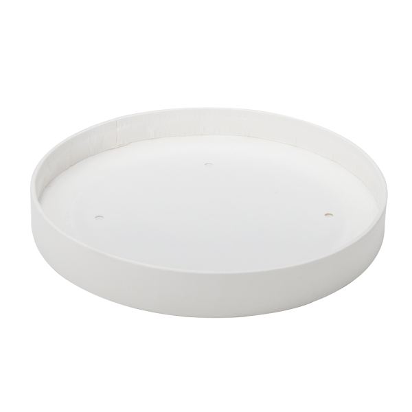[500 ct] Paper Food Container Lids | 32 oz | 115 mm