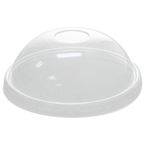 [600 ct] 20 oz Plastic Food Container Dome Lids | PET | 127 mm