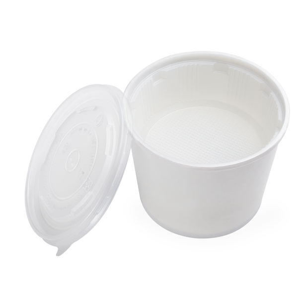 [600 ct] Plastic Inserts | 18 oz | PP | for 24-32 oz Paper Food Containers | 139 mm