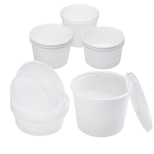 [600 ct] Plastic Inserts | 18 oz | PP | for 24-32 oz Paper Food Containers | 139 mm