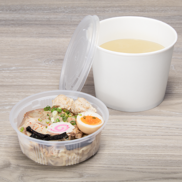 [600 ct] Plastic Inserts | 18 oz | PP | for 24-32 oz Paper Food Containers | 139 mm