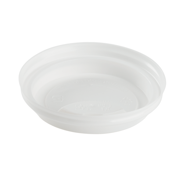 [1,000 ct] 8 oz Paper Coffee Cup Lids | 80 mm | PP | White