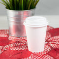 [1,000 ct] 8 oz Paper Coffee Cup Lids | 80 mm | PP | White