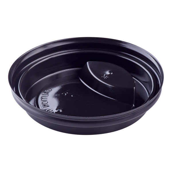 [1,000 ct] 10-24 oz Paper Coffee Cup Lids | 90 mm | Black