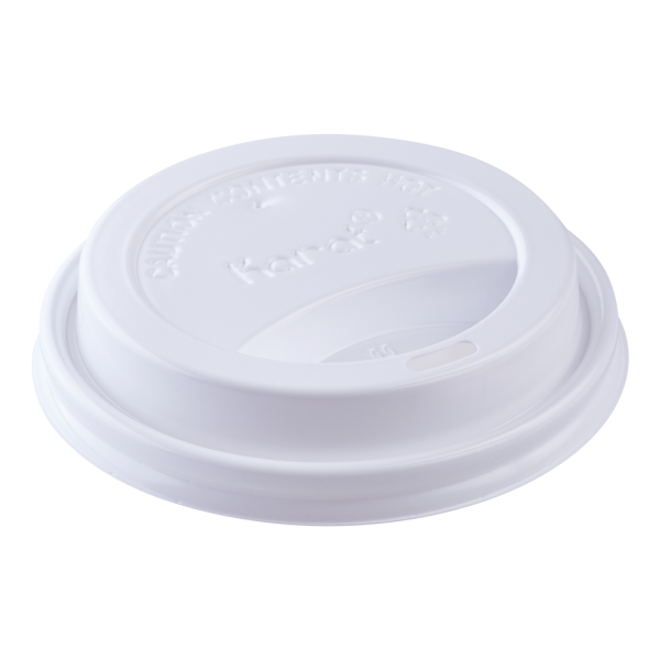 [1,000 ct] 10-24 oz Paper Coffee Cup Lids | 90 mm | White
