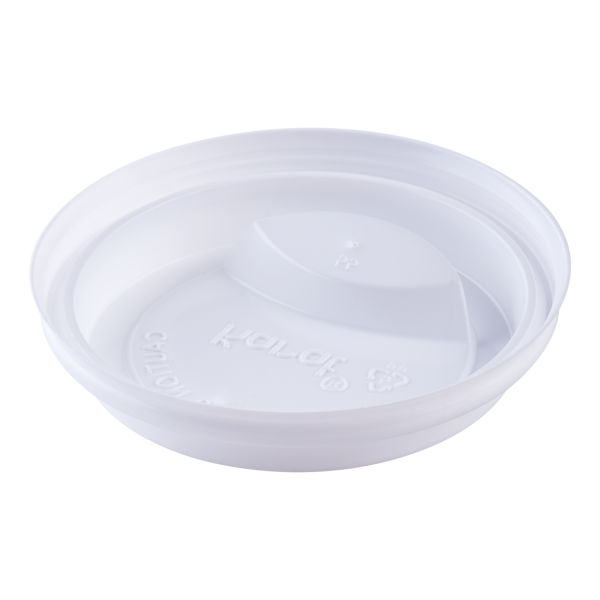 [1,000 ct] 10-24 oz Paper Coffee Cup Lids | 90 mm | White