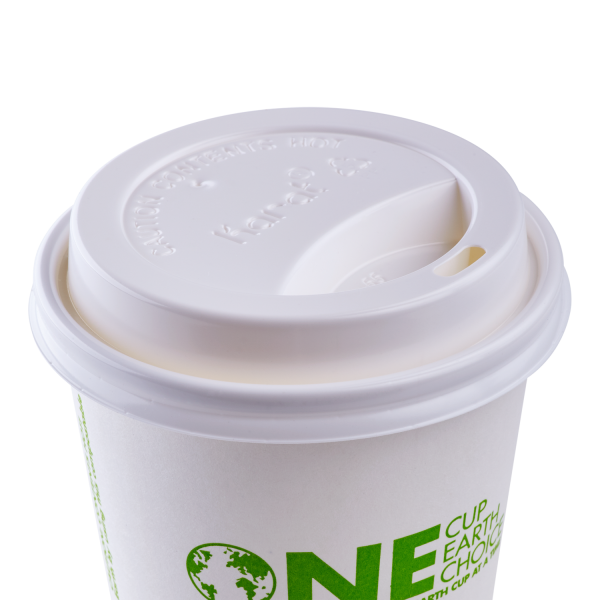 [1,000 ct] 10-24 oz Paper Coffee Cup Lids | 90 mm | White