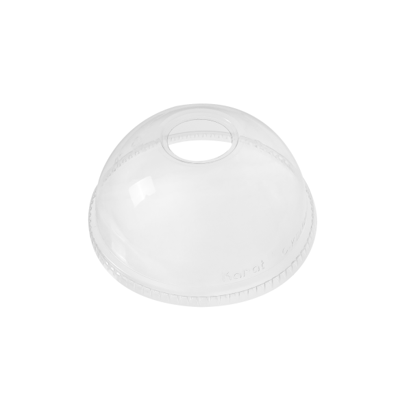 [1,000 ct] Plastic Dome Cup Lids | PET | 98 mm