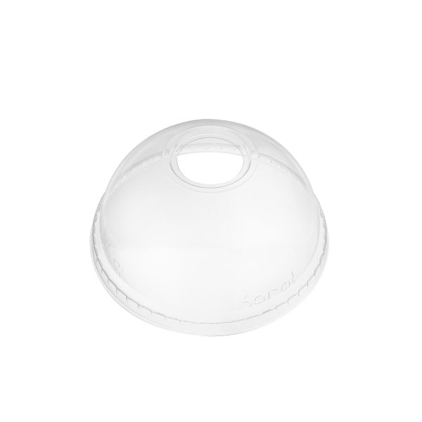 [1,000 ct] Plastic Dome Cup Lids | PET | 98 mm